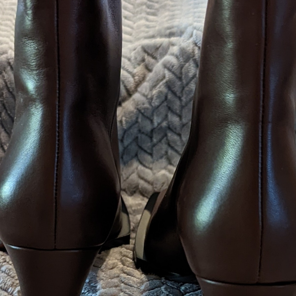 🆕New Frame Ankle Boots Size 37.5 haven't even been tried on! Dark Brown - Picture 10 of 12